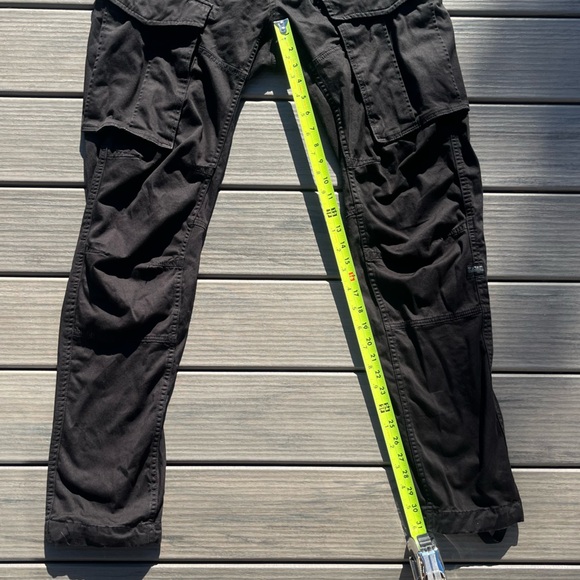 G-Star Raw; Men's Black; Regular/Tapered 3D Cargo Pants; Many Pockets; 33/34 - Picture 3 of 11